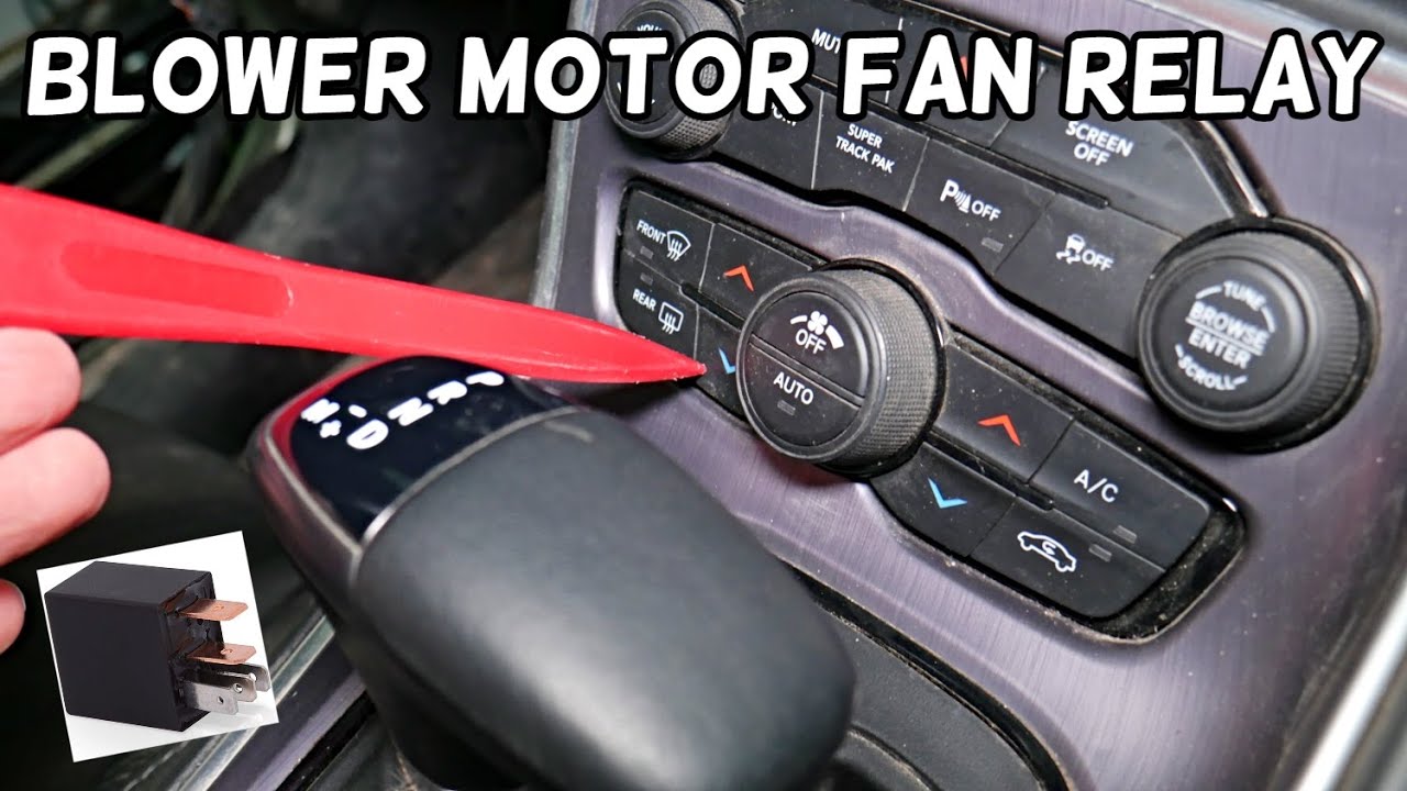 DODGE CHARGER HVAC HEATER BLOWER MOTOR FAN RELAY LOCATION REPLACEMENT -  YouTube