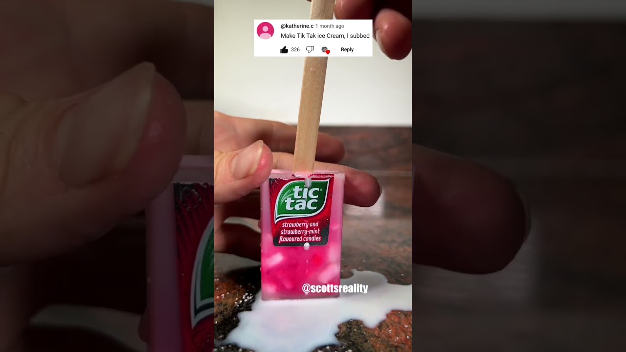 I made TIK TAK ice cream! 😋 (rate the result 1-10!)