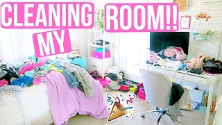 CLEANING MY ROOM!!! + NEW ORGANIZATION!!