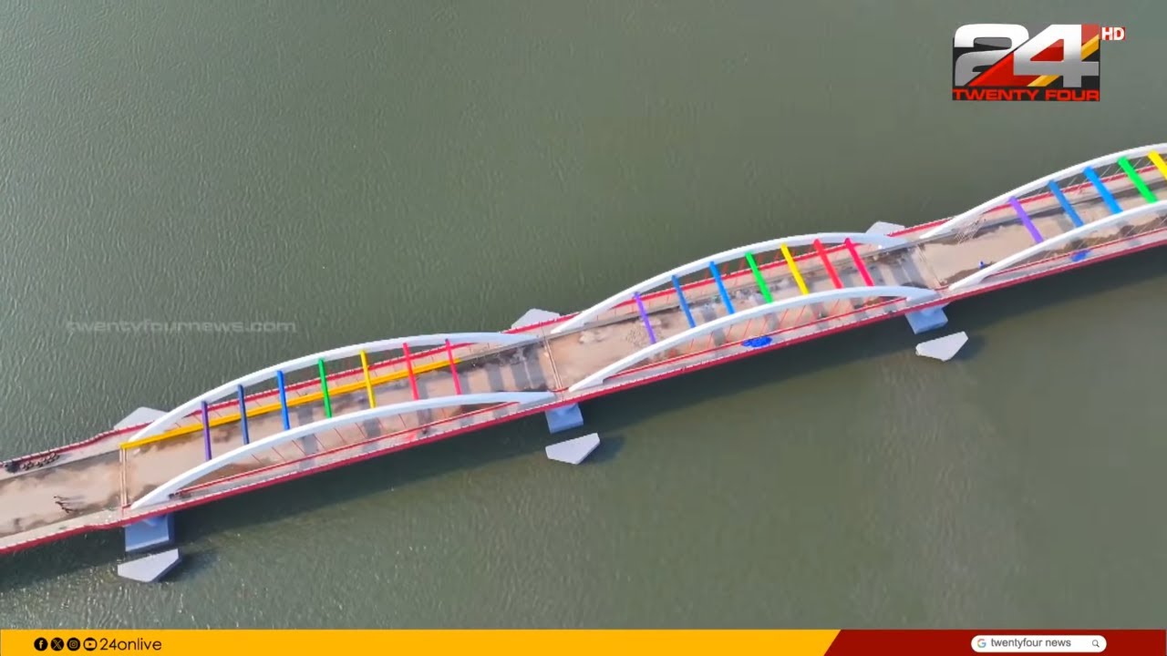 വേമ്പനാട് കായലിന് കുറുകെ മഴവില്ല് പോലൊരു പാലം.. ഉദ്ഘാടനത്തിനൊരുങ്ങി പെരുമ്പളം പാലം | Perumbalam