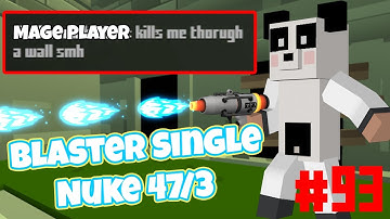Krunker.io - Quest for Nukes #93! BLASTER Nuke in Lostworld! *DOUBLE NUKE CHOKE* (Blaster Gameplay)