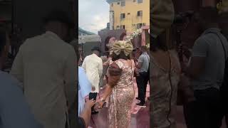 Banky W & Mercy Chinwo's Hisband showing amazing dance moves at Mercy Chinwo's Traditional Marriage