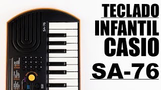 Teclado Musical Infantil Casio SA78 Rosa