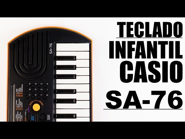 Teclado Eletronico Infantil Casio SA-76 - Teclado Eletronico Infantil Casio  SA-76 - Casio