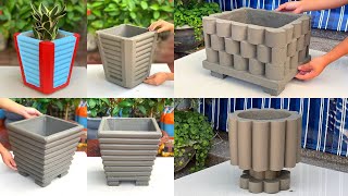 4 Project Beautiful  Cement Plant Pot  From PVC Pipes - Great Idea For The Garden!