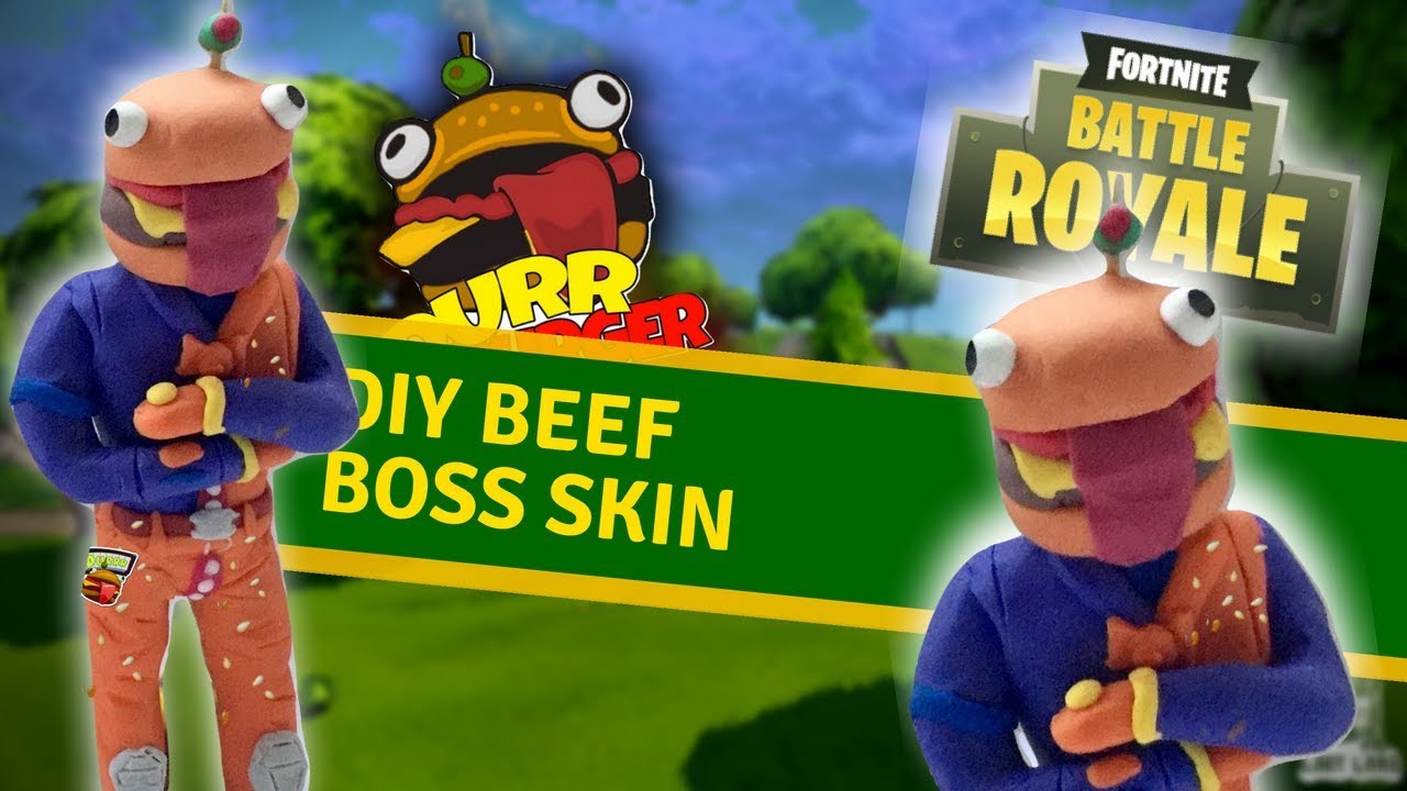 DIY Beef boss skin from "Fortnite" - Clay tutorial - YouTube
