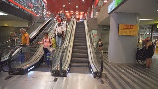 Czech Republic, Praha hlavní nádraží railway station, 10X escalator, 1X elevator