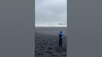 Thumbnail of Reynisfjara - the most dangerous beach in Iceland - beautiful black sand and wild waves