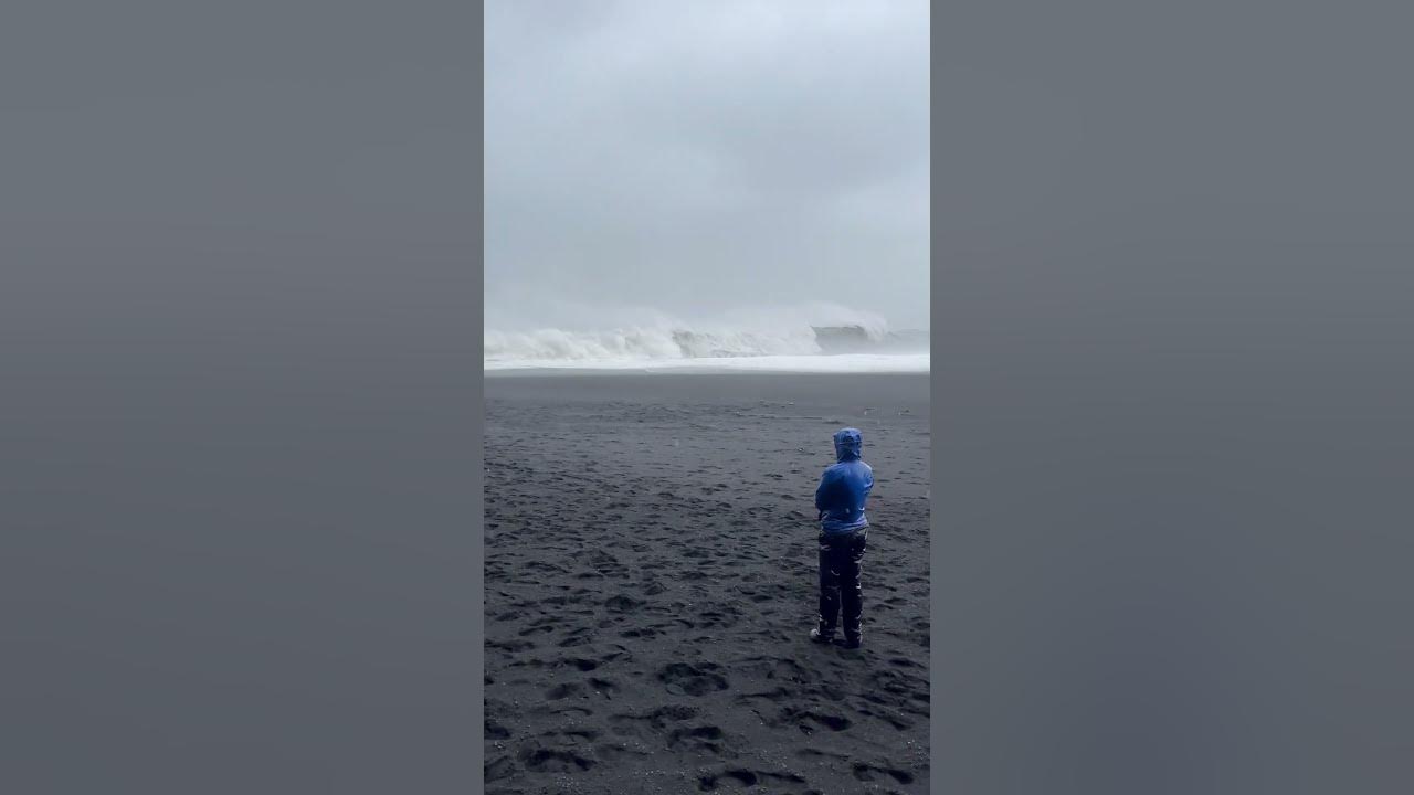 Reynisfjara - the most dangerous beach in Iceland - beautiful black sand and wild waves Reynisfjara - the most dangerous beach in Iceland - beautiful black sand and wild waves