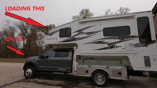 Loading and Unloading a Massive Truck Camper--How hard is it? How long does it take?