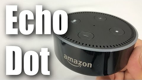 Unboxing a black Amazon Echo Dot (2nd Generation)