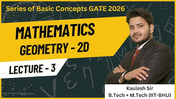 LECTURE 3 | GEOMETRY 2D | SERIES OF BASIC CONCEPTS GATE 2026 | KAULESH SIR #mining #gate