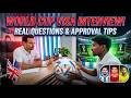 REAL Visa Interview For FIFA World Cup 2026 USA Questions Approval Tips 