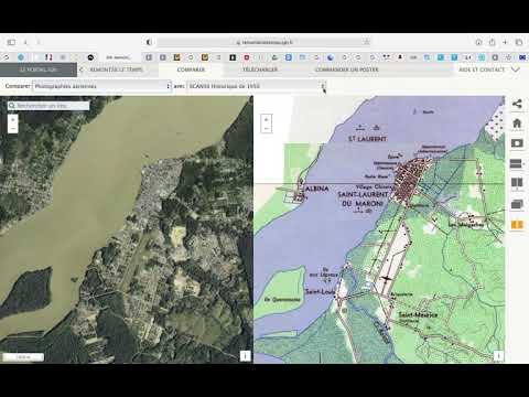 Utiliser Géoportail et Remonter le temps