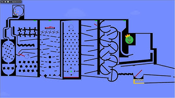 Amazing Marble Race in Algodoo \ Marble Race King