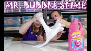 Will Mr Bubble Mix Into Our Slime - Smushy Slime #slime #slimeasmr #asmr