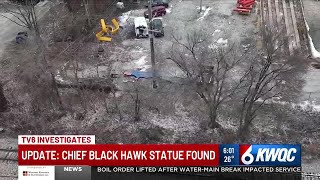 TV6 Investigates Update - Chief Blackhawk Statue found