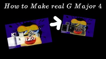 How to make real g major four