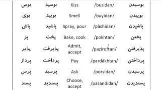 Farsi Grammar in Use: For Beginners - Lesson 27- 100 most common Farsi verbs screenshot 2
