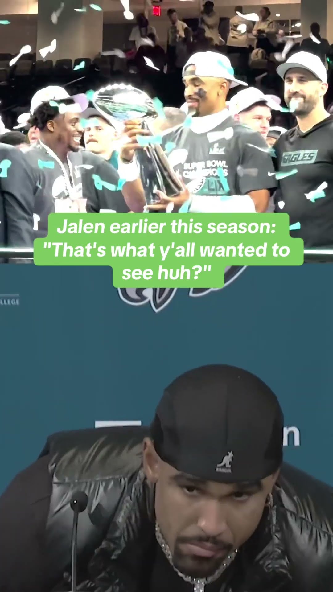 Yes Jalen, that's what we wanted to see ?