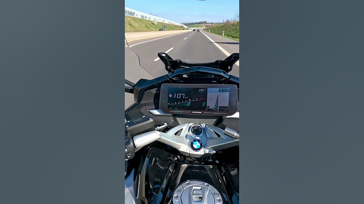 BMW K1600 GT POV 200km/h German Autobahn