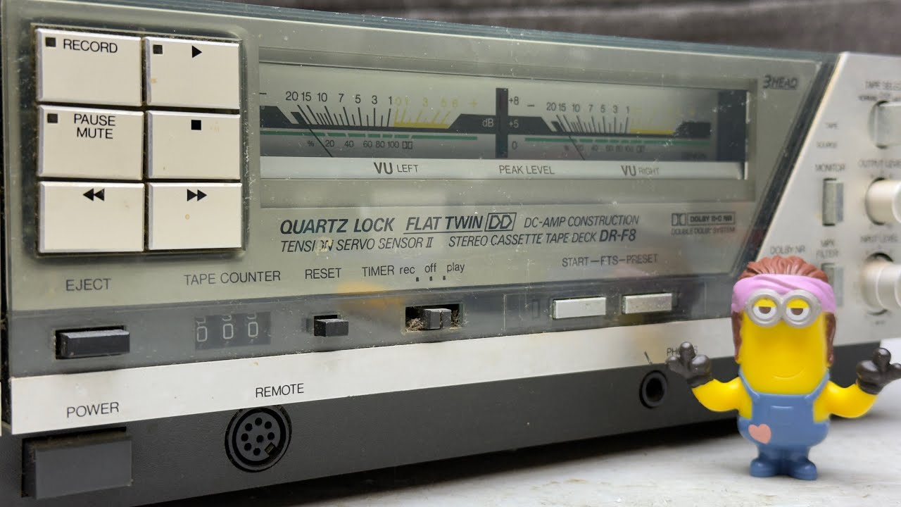 DENON カセットデッキ DR-F8 Denon DR-F8 - Trying New Grease On An Aggravating Cassette Deck