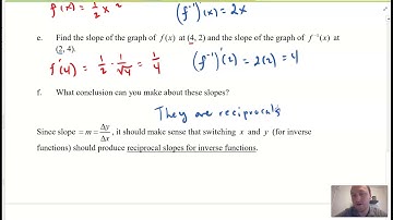 AP Calculus AB| 7-3A Derivatives of Inverse Functions