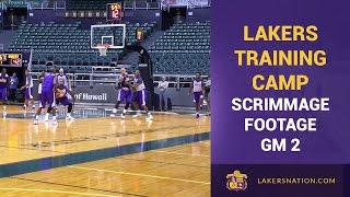 Lakers 5-On-5 Scrimmage Footage: Training Camp Day 3 (Game 2)