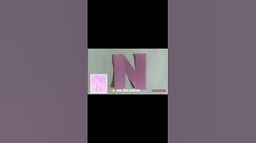 DIY CUTTING LETTER N #shorts  #easytutorial #diy