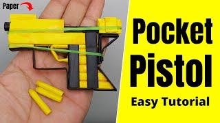 Pocket Pistol Paper Gun | Mini Paper Pistol | How to Make Paper Gun Easy Pistol | Mad Times