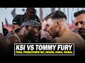 KSI VS TOMMY FURY FINAL PREDICTIONS!!! Feat Hearn, Khan, Viddal, Big John Fury &amp; more