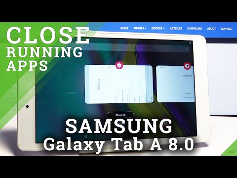 How to Close Running Apps in SAMSUNG Galaxy Tab A 8.0 – Background Applications