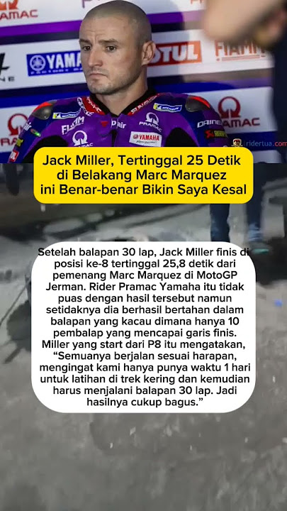 Jack Miller kesal karena tertinggal 25 detik dari pemenang balapan..‼️#motogp #shorts #fyp