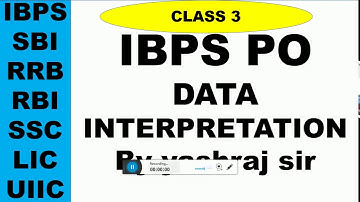 DATA INTERPRETATION CONCEPT VIDEO BY YASHRAJ SIR FOR IBPS PO