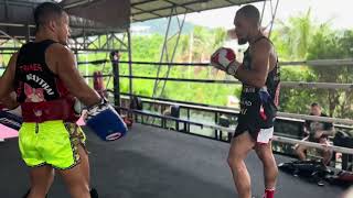 Part 3 Pad Work With Cookie Muay Thai🔥 One of the best coaches in Phuket