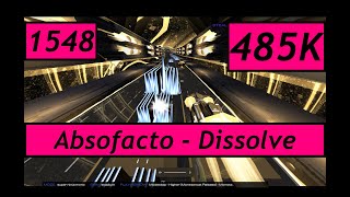 Audiosurf 2 Ep. 1548: Absofacto - Dissolve. 485K score. Super Ninja Mono.