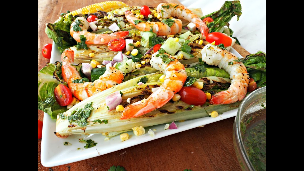 Lunch Recipe: Grilled Shrimp Salad by Everyday Gourmet with Blakely
