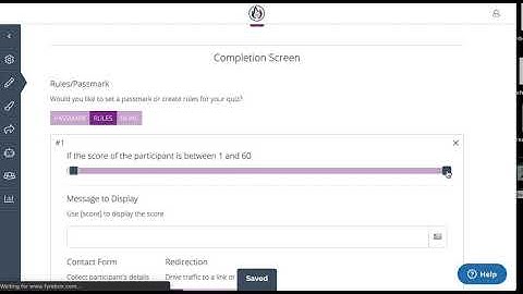 How to set up a quiz with rules