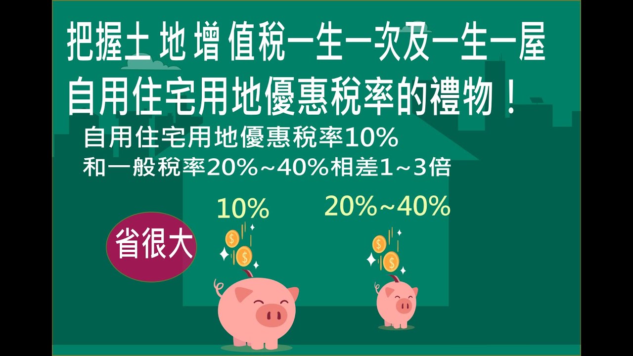 主播會客室 土地增值稅 出售土地把握一生一次 一生一屋自用住宅用地優惠稅率10 Youtube