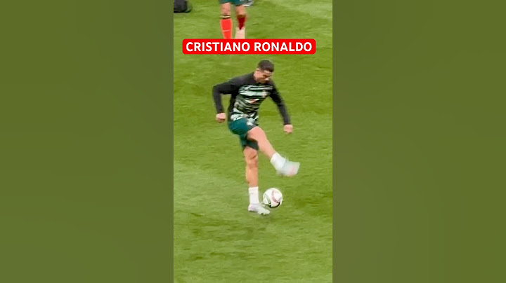 Ronaldo, Uluslar Ligi finali öncesi topla ısınıyor : Portekiz-İspanya #Ronaldo