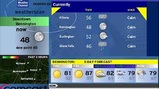 Weatherscan Emulator: Bennington VT, 7/19/2018 (no audio)