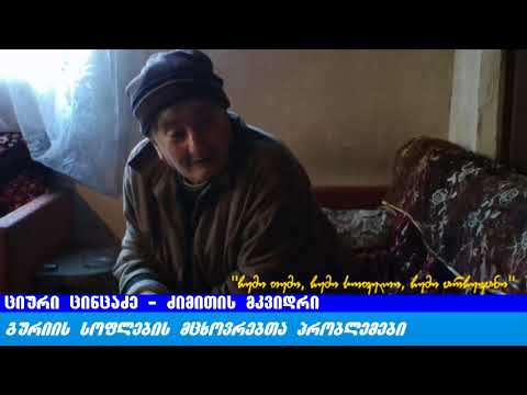ჩემი თემი, ჩემი სოფელი, ჩემი არჩევანი – გურიის სოფლების მცხოვრებთა პრობლემები