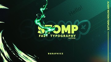 [FREE] Fast Typography Stomp Opener in Alight Motion |Presets |Intro |B.Graphicz