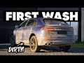 Cleaning the dirtiest audi sq8  first winter wash