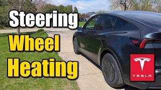 How to Turn On Heated or Cooling Steering Wheel on Tesla Vehicle - Easy Tutorial