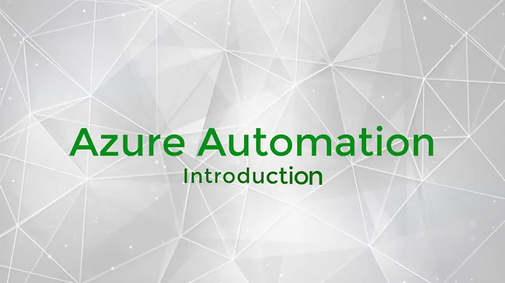 Azure  Automation - Introduction
