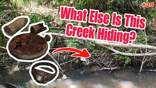 100 Year Old Ring Found Digging 1920s Trash Dump - Creek Hunting #28