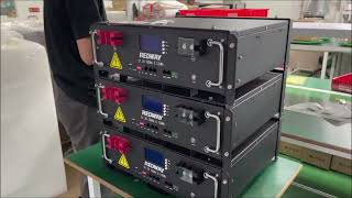 How to Install 3-Unit Expansion of 51.2V 100Ah Rack Batteries? Server Rack Batteries