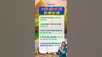 6 dấu hiệu cơ thể có vấn đề lớn #duocsily #duocsigiadinh #dsly #chamsocsuckhoe #suckhoe