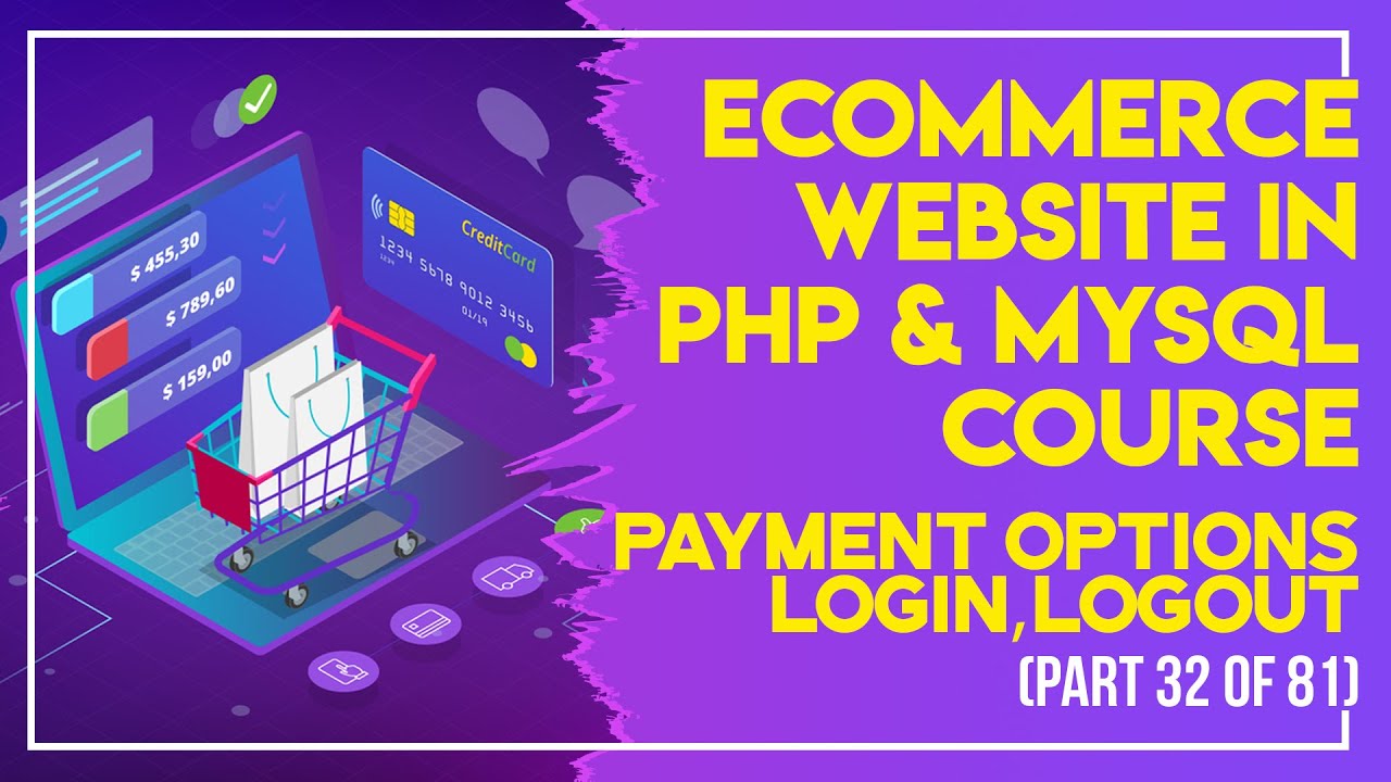 E-Commerce website in PHP & MySQL in Urdu/Hindi part 32 payment options   login, logout